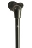 Atlas Extra Strong Fischer Black Adjustable Walking Cane - Right hand