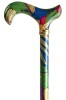 Fashion Derby Adjustable Walking Stick - Tropicana Parrot