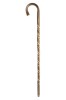 Chestnut Spiral Crook Handled Walking Stick