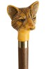 Fox's Head Moulded Top Collectors Cane