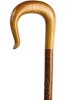 Handmade Scotland Oak Shepherd's Crook on Hazel Shaft