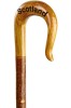 Handmade Scotland Oak Shepherd's Crook on Hazel Shaft