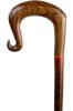 Handmade American Walnut Shepherd's Crook on Hazel Shaft