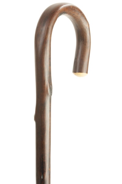 Chestnut Crook Handled Walking Stick - Long