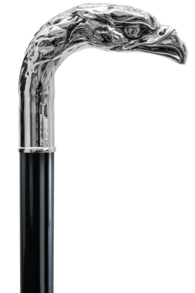 Silver Plated Eagle Dress Cane by Pasotti