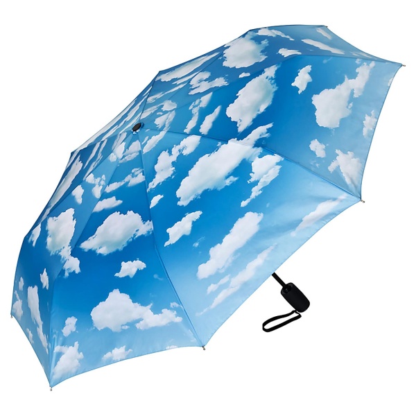 Summer Clouds Art Print Auto Open & Close Folding Umbrella