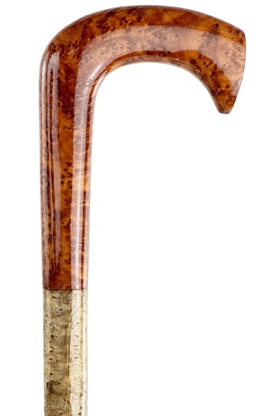 Thuya Burr Cardigan Walking Stick on Hazel